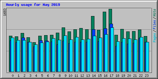 Hourly usage for May 2019