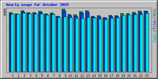 Hourly usage for October 2025