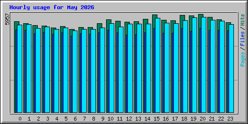 Hourly usage for May 2026
